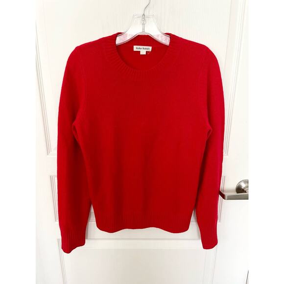 Roller Rabbit Skyla Sweater Festive Red Wool Cashmere Size Small - Picture 7 of 7
